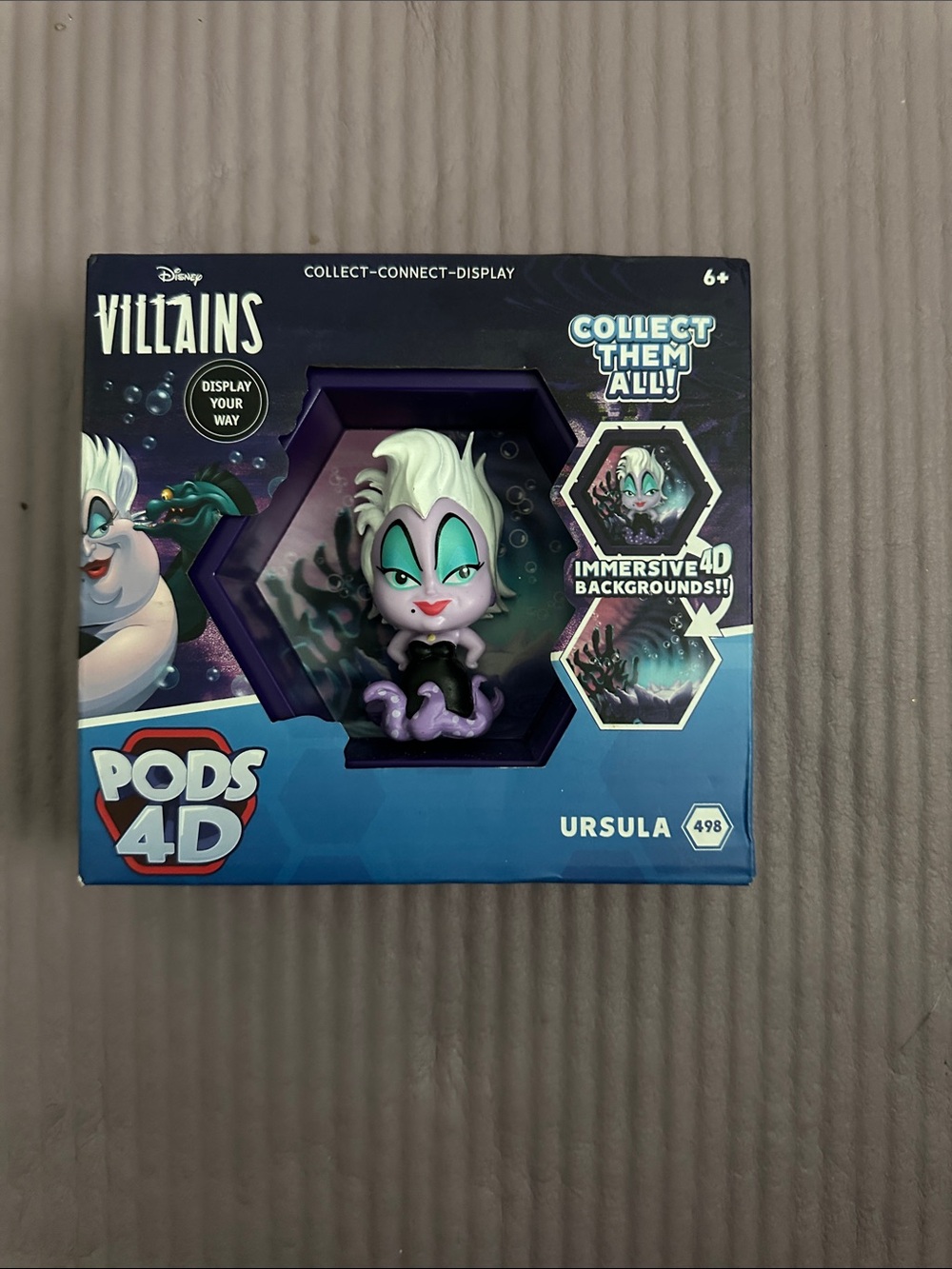 Disney Villains Pods 4D Ursula Figure - Black, Purple, White, Teal